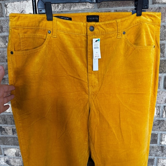 Talbots STRETCH CORDUROY STRAIGHT LEG PANTS Size 18 - Picture 10 of 10